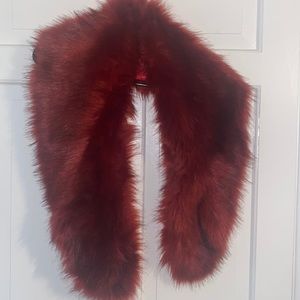 Red Faux Fur
